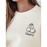 DStreet Bluza damska masełko oversize z haftem CHERSOFT ecru | Shoptok.si