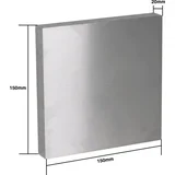 6061 Aluminijski blok - 150 x 150 x 20 mm
