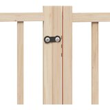  Vrata za pse s vratima, sklopiva, 4 panela, 320 cm, masivno drvo jele | shoptok.hr