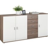 Boxxx KOMODA, bela, hrast sonoma | Shoptok.si