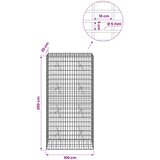  Gabion s žicom debljine 5 mm i mrežom 5x10 cm 100x20x200 cm Slike