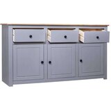  Komoda siva 135x40x80 cm trdna borovina Panama Range, (20807763) | Shoptok.si