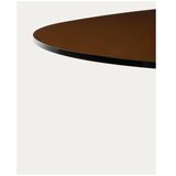 Kave Home Smeđi stolić za kavu sa staklenom pločom stola 81x140 cm Olir – | shoptok.hr