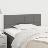  Uzglavlje tamnosivo 80 x 5 x 78/88 cm od tkanine | shoptok.hr