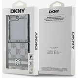 Dkny PU Leather Checkered Pattern and Stripe Zadní Kryt pro Samsung Galaxy Z Flip 6 Beige Ovitek za telefon Vijolična | Shoptok.si