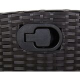  5-dijelni vrtni blagovaonski set s jastucima od poliratana crni | shoptok.hr