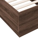  Okvir krevet s LED svjetlima 75x190 cm od konstruiranog drva | shoptok.hr