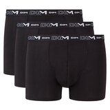 DIM COTTON STRETCH BOXER 3x - Men's boxers 3 - black Cene