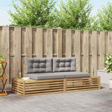  2 pcs Set vanjskih sofa Poliester Bijela | shoptok.hr