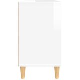 Ormarić za umivaonik visoki sjaj bijeli 80 x 33 x 60 cm drveni | shoptok.hr