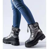 Gemre Graphite-black insulated snow boots Moorhead | Shoptok.si
