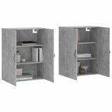  Zidni ormarići 2 kom siva boja betona od konstruiranog drva | shoptok.hr