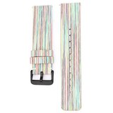 INF Mavrični platneni pašček za uro s črno zaponko 12 mm, (22131804) | Shoptok.si