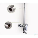 EYN Podaljšek za nadometni tuš | Cev DEL1111 — Krom — 50 cm | Shoptok.si