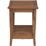  Stolić za kupatilo Prirodna 50 x 35 x 45 cm Čvrsto teak drvo | shoptok.hr