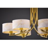 Jupiter 2098 - Luster na lancu ARTHUR 6xE27/15W/230V bela/zlatna/dekor mermera | Eponuda.com