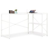 Maison Chic Računalniška miza - pisarniška miza bela 120x72x70 cm, (21785004) | Shoptok.si