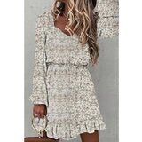 Fenzy Elegantna Mini Haljina Sa Okruglim Ovratnikom I Cvijetnim Uzorkom Addisyn, Marelica | shoptok.hr