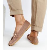 Gemre Brown Shiny Mebrat Loafers | Shoptok.si
