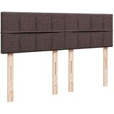  Otomanska postelja z vzmetnico & LEDs rjav 140x190 cm blago, (22011818) | Shoptok.si