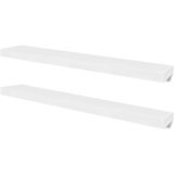  The living store stenske police 4 kosi 100 cm bele barve - stensko stojalo, (21502940) | Shoptok.si