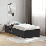 Maison Chic Posteljni okvir - Enojna postelja - Postelja za odrasle črn 100x200 cm inženirski les-J8306, (21769527) | Shoptok.si