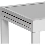 Gardenson Raztegljiva Vrtna Miza Ambia, Steklo, Aluminij, 65-130x65 | Shoptok.si