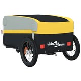 Prikolica za bicikl crno-žuta 30 kg željezna | shoptok.hr