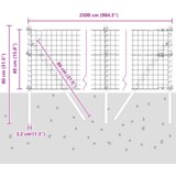  Ograda s stupovima Siva 0.4 x 25 m | shoptok.hr