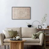  Plakat - Sand Carpet - Worn Persian Rug with Rich Ornamental Motifs 42x29.7 Crni okvir | shoptok.hr