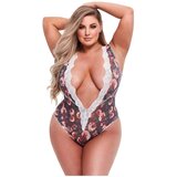 BACI Plus Size - bodi od cvjetne čipke | shoptok.hr
