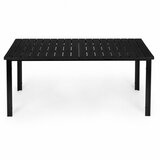 Multi Garden veliki vrtni stol za 8 osoba 180×90 cm za terasu i vrt – crni | shoptok.hr