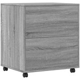  Stalak za pisač s kotačima siva boja hrasta 60 x 50 x 67 cm | Eponuda.com