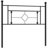  The Living Store Kovinsko posteljno vzglavje črno 107 cm - Vzglavje, (21500455) | Shoptok.si