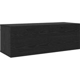 vidaXL Ormar za Zid Crni hrast 100 x 36.5 x 35 cm Konstruirano drvo | shoptok.hr