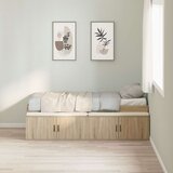  Okvir za krevet s pohranom Sonoma hrast 90x200 cm | shoptok.hr