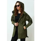 Trendyol Khaki Oversize Wide Cut Raincoat Coat