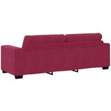  3-dijelni set sofe s jastučićima vino crvena baršun | shoptok.hr