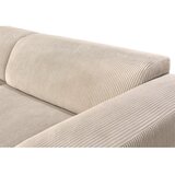 P & B SEDEŽNA GARNITURA, rebrasti žamet krem barve | Shoptok.si
