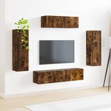 TV ormar 5 pcs Dimljeni hrast | shoptok.hr