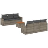  7-dijelni set vrtnih sofa sivi od poliratana | shoptok.hr