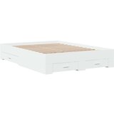 vidaXL Okvir kreveta s ladicama bijeli 140 x 190 cm konstruirano drvo | shoptok.hr