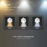  LED solarna zidna lampa sa senzorom LED/9W/3,7V 3000/4000/5000K IP65 2600mAh bela | Eponuda.com
