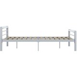  Za krevet sivo-bijeli metalni 180 x 200 cm | shoptok.hr
