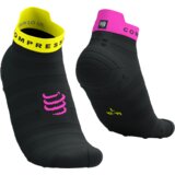 Čarape Compressport PRS V4.0 Ultralight Run Low Black/Safe Yellow/Neo Pink - T3 | shoptok.hr