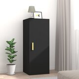 vidaXL zidni ormarić crni 34,5 x 34 x 90 cm od konstruiranog drva Cijene