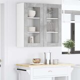 Viseći ormarić s pohranom 2 pcs Betonski sivi 40 x 31 x 80 cm | Eponuda.com