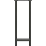  Noge za barski stol antracit boje 2 kom 50 x (100-101) cm čelik Slike