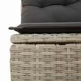  6-dijelni set vrtnih sofa od poliratana s jastucima svjetlosivi | shoptok.hr