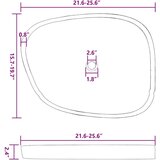 vidaXL bazen siva (55-65) x (40-50) x 6 cm rečni kamen | Shoptok.si
